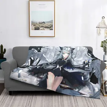Флисовые одеяла Лапландии Arknights Anime Awesome Покрывало для дома 125*100 см
