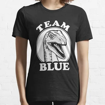 Футболка Team Blue Raptor, женские футболки kawaii clothes
