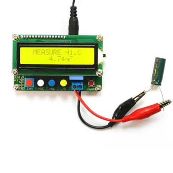 Цифровой измеритель конденсатора, индуктивности, емкости, L / C, измеритель емкости ЖК-дисплея, тестер, интерфейс Mini USB с USB-кабелем
