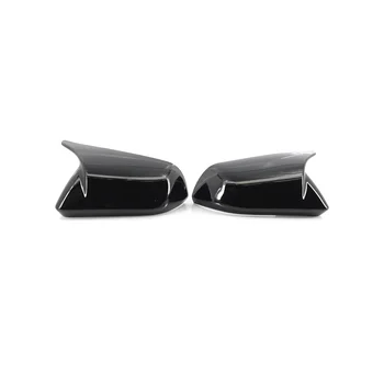 Черная Левая правая крышка бокового зеркала заднего вида для Ford Mustang 2015-2022 FR3B-17683 FR3Z-17682