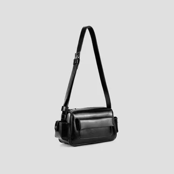 Черная сумка большой емкости, женская новинка 2023 года, широкий плечевой ремень, сумка через плечо на одно плечо, высококачественная маленькая сумка для поездок на работу