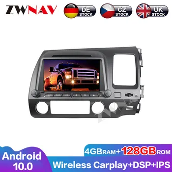 Экран DVD-Плеера Автомобиля 128 Г Carplay Радио Android 10 Аудио Навигации GPS Для Honda Civic Правое Головное Устройство Стерео Мультимедиа