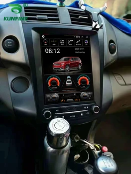 Экран Tesla Восьмиядерный 4 ГБ ОЗУ 64GM ПЗУ Android 10,0 Автомобильный DVD GPS Плеер Бесстекольный Автомобильный Стерео Для Toyota RAV4 2008-2012 AC Радио