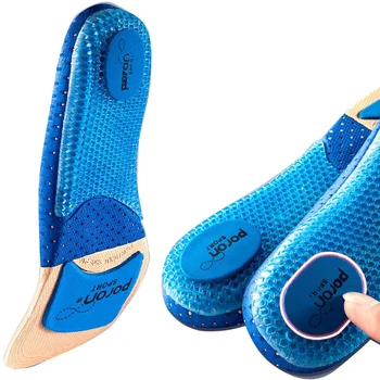 Эластичные спортивные стельки Супинатор Дышащая технология дизайна Амортизирующая прокладка для обуви Для бега на открытом воздухе Стелька на воздушной подушке