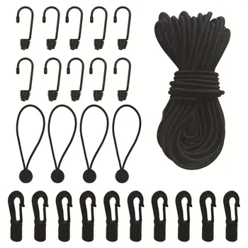 Эластичный банджи-шоковый шнур, Эластичная веревка, Крючки на конце провода