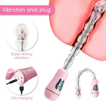 Электрические анальные шарики, вибрирующий массажер для влагалища для пар, точка G, оргазм, простата, стимулирующая мастурбацию, секс-игрушка