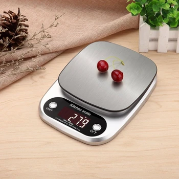 Электронные кухонные весы весом 3 кг/5 кг/10 кг, цифровые весы для пищевых продуктов из нержавеющей стали