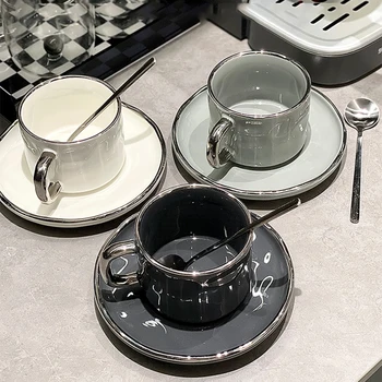 Эстетика Керамическая чашка для кофе с молоком, эспрессо, улун, чашка для чтения медсестрой, край кофейной чашки для путешествий, украшение для латте Канекас в кемпинге