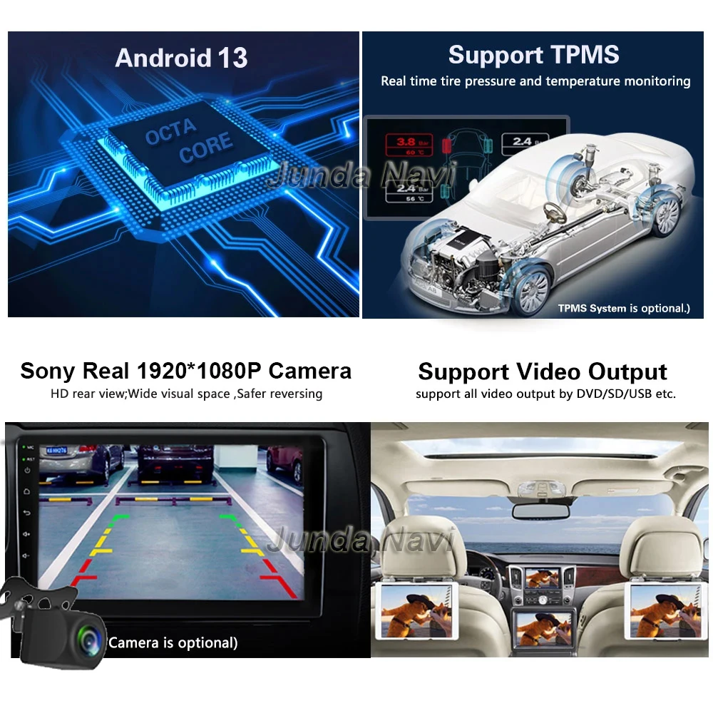 Android 13 Автомагнитола Беспроводная Carplay для Honda CR-V 2 CRV 2001-2006 Мультимедийный видеоплеер DSP GPS 2din Стерео головное устройство 1