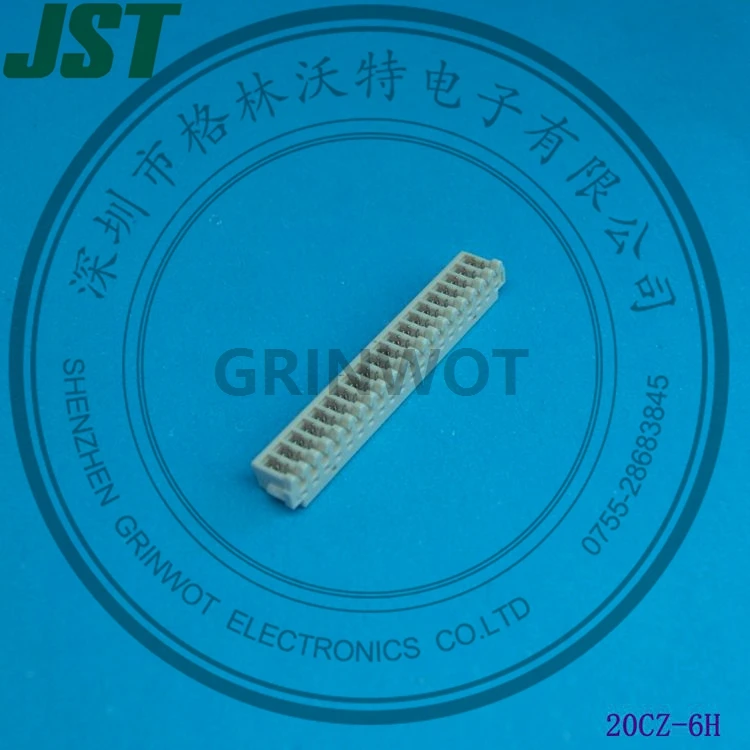 Разъемы смещения изоляции от провода к плате, Тип IDC, Компактно монтируемый, Отсоединяемый, 20-контактный, 1,5 мм, 20CZ-6H, JST 0