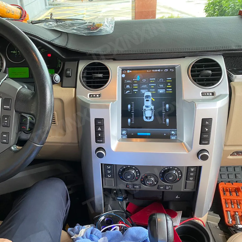 Android 12.0 8 + 256 Для Land Rover Discovery 3 LR3 Автомобильный мультимедийный плеер с экраном в стиле Tesla, GPS-навигация, радио, стереосистема, головное устройство 2