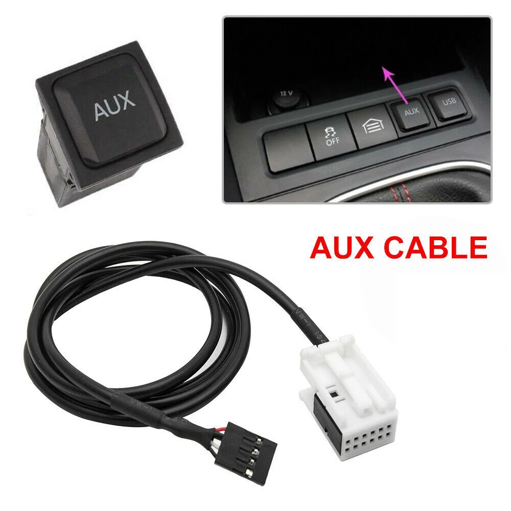 Автомобильный USB-Переключатель AUX Кабель USB Аудио Адаптер RCD510 RNS315 Для- Passat B6 B7 Golf 5 MK5 Golf 6 MK6 Jetta 5 MK5 CC 1