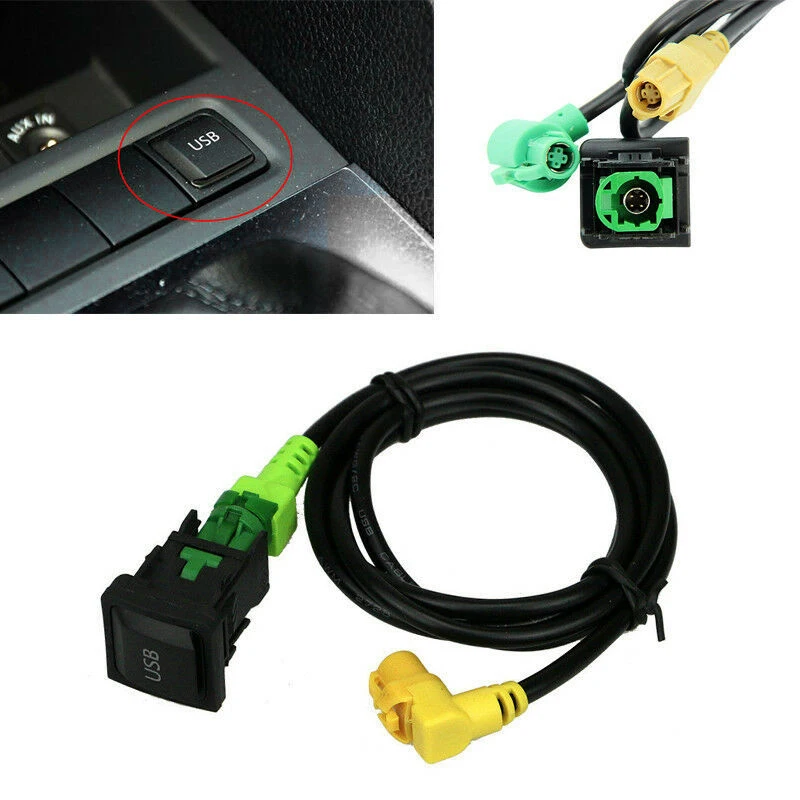 Автомобильный USB-Переключатель AUX Кабель USB Аудио Адаптер RCD510 RNS315 Для- Passat B6 B7 Golf 5 MK5 Golf 6 MK6 Jetta 5 MK5 CC 3