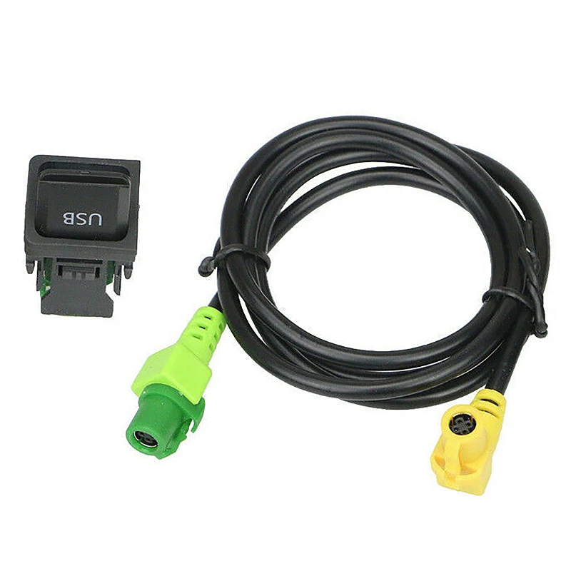 Автомобильный USB-Переключатель AUX Кабель USB Аудио Адаптер RCD510 RNS315 Для- Passat B6 B7 Golf 5 MK5 Golf 6 MK6 Jetta 5 MK5 CC 5