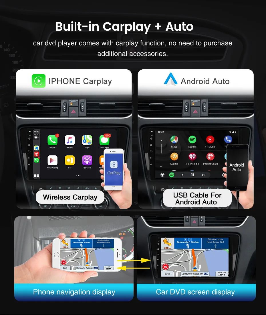 Беспроводной Carplay Android 11 Автомобильный Радио Стерео Мультимедийный Плеер Для JEEP Grand Cherokee Liberty Wrangler Chrysler Dodge DSP RDS 2
