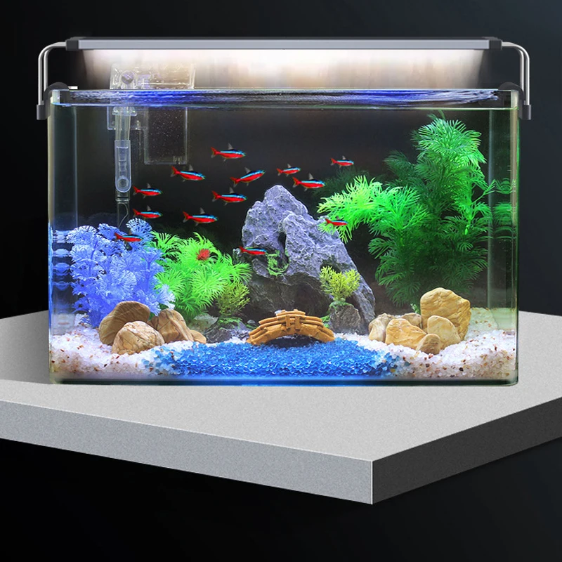 20-60 см Аквариум из алюминиевого сплава LED lamp2 Лампа для водных растений Ландшафтный дизайн аквариума светодиодная лампа Синий белый красный кронштейн для аквариума лампа 5