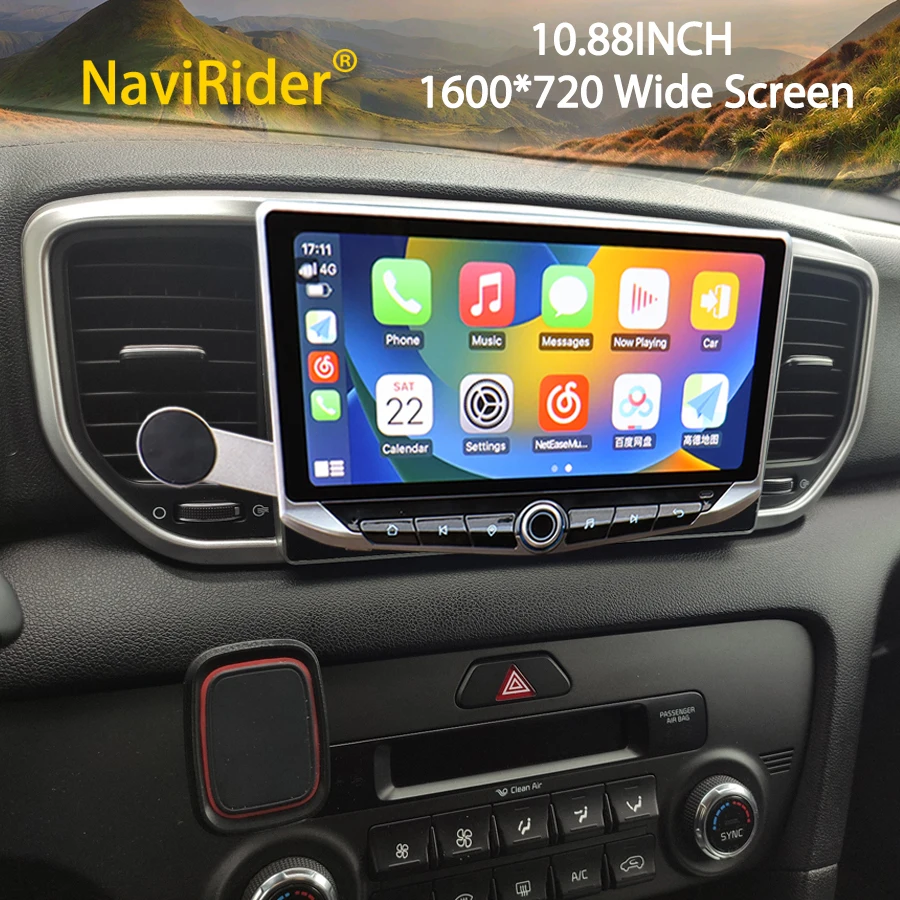 Android 12 Qled Экран 10,88 Дюйма Carplay Для Kia Sportage 2018 - 2022 Автомобильный Радиоприемник Мультимедийный Видеоплеер Навигация GPS Головное Устройство 0