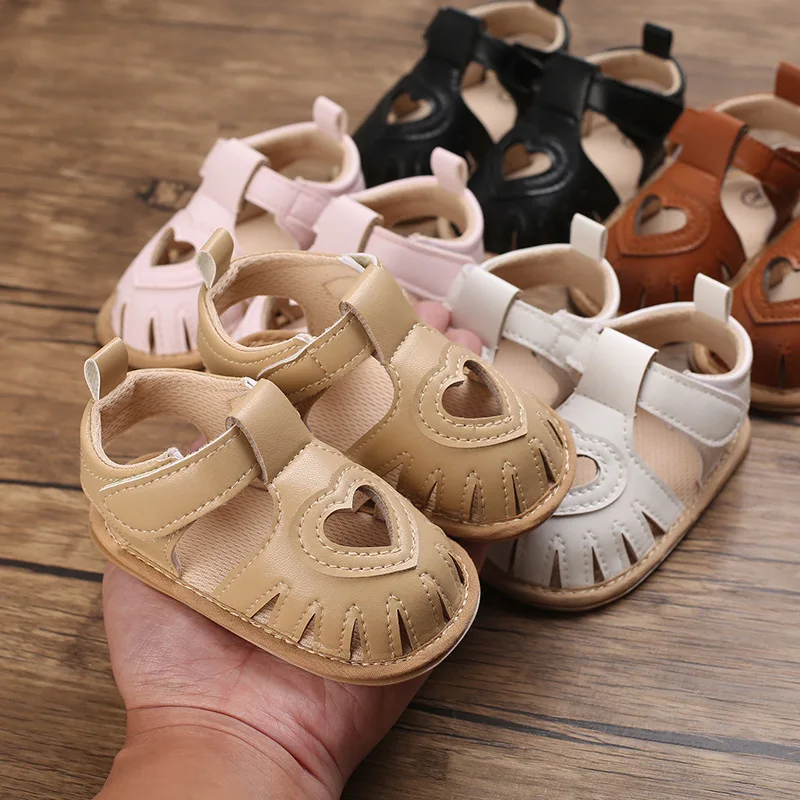 Детская обувь для прогулок, Сандалии для младенцев 0-1 лет, Летние дышащие носки с мягкой подошвой для девочек, Обувь для новорожденных 2