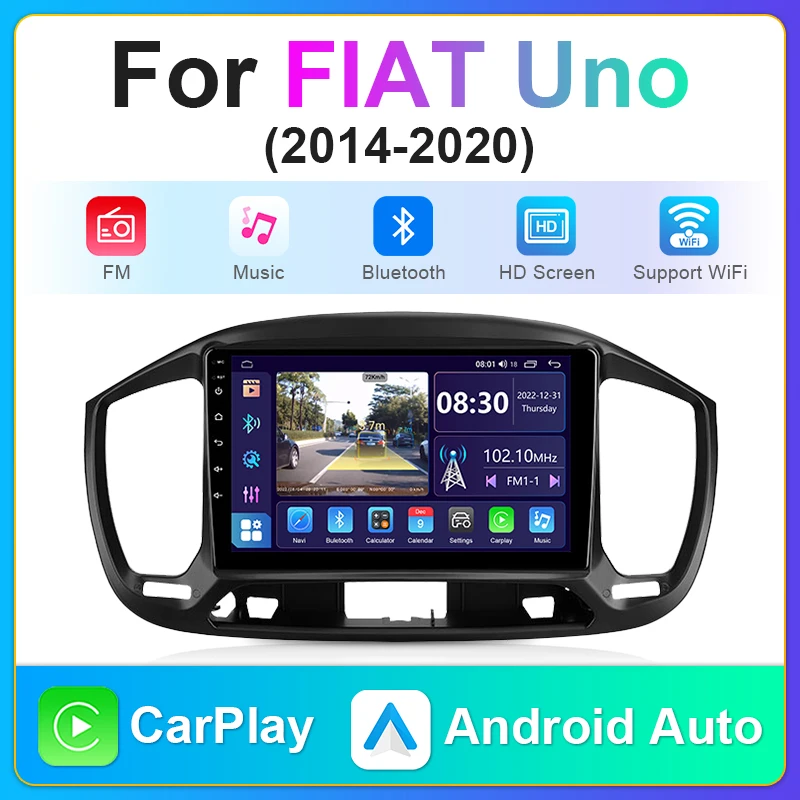 2 Din Android Радио Стерео для FIAT UNO 2014-2020 Автомобильный Мультимедийный Плеер Навигация GPS WIFI Автомагнитола Головное Устройство Автомагнитола Аудио 0