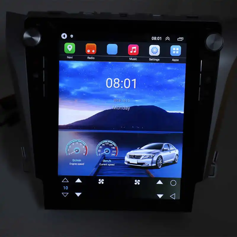 Автомобильный мультимедийный плеер с сенсорным экраном и GPS-навигацией для Android 10.1, замена Toyota Camry 2012-2015 гг. 5
