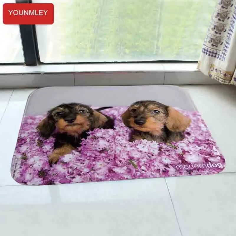Коврик для прихожей с фотопечатью HD dogs art, коврик для пола, кухонный коврик, противоскользящие ковры в помещении/ванной, дверные коврики 40x60 см A3 2