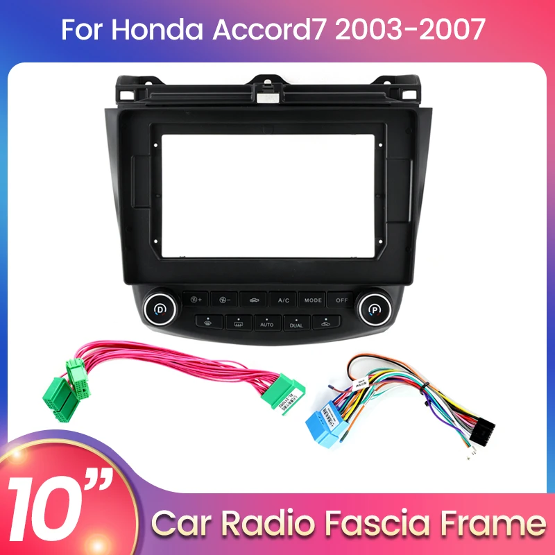 Рамка 2Din для автомобильного радиоприемника для Honda Accord7 Accord 7 2003-2007, комплект адаптера, стереопанель, приборная панель, рамка DVD-плеера, кабель 0