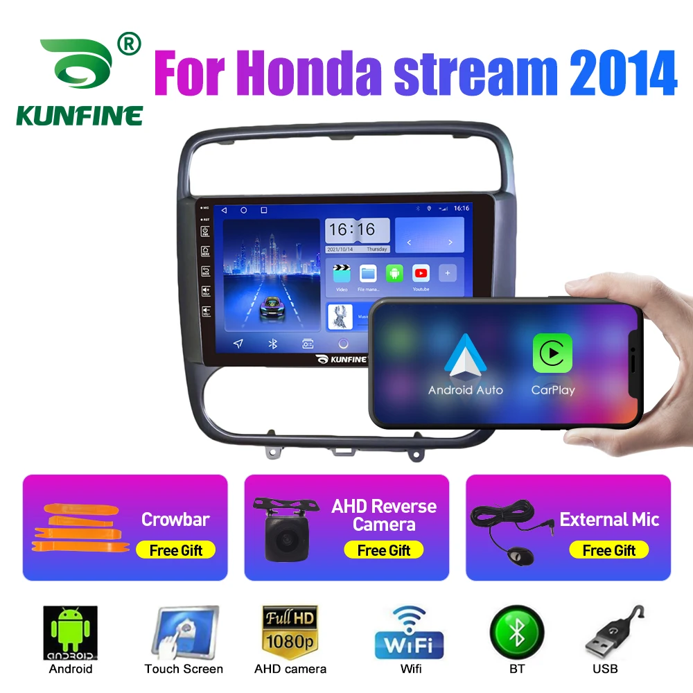 10,33 Дюймовый Автомобильный Радиоприемник Для Honda stream 2014 2Din Android Восьмиядерный Автомобильный Стерео DVD GPS Навигационный Плеер QLED Экран Carplay 1