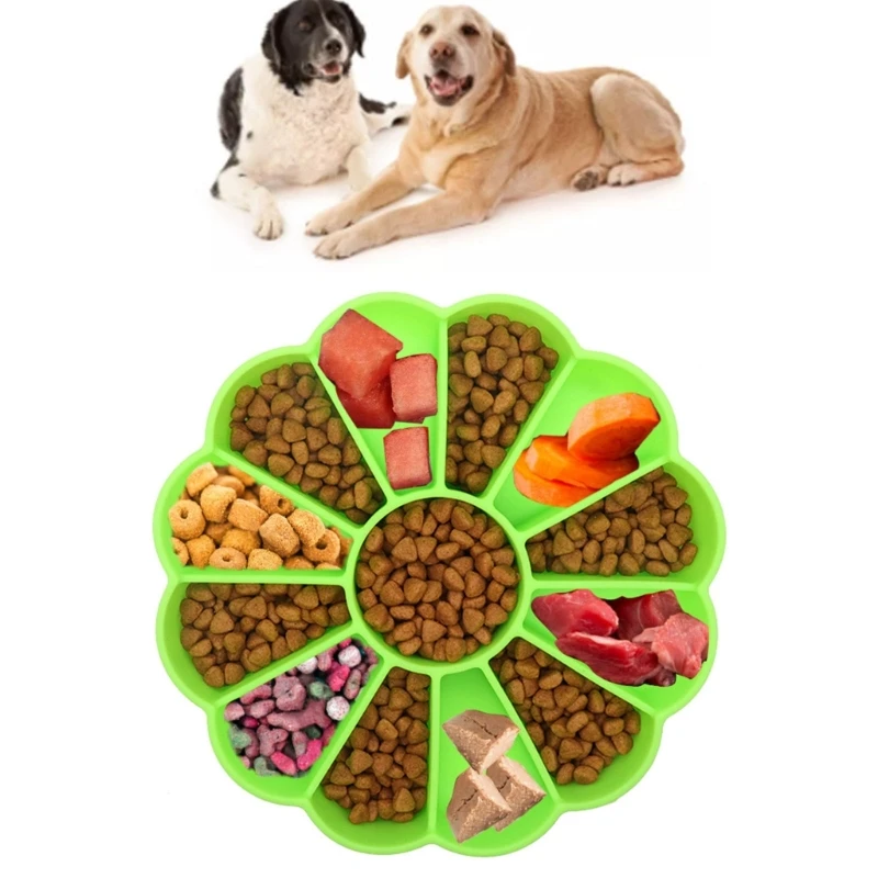 Кормушка для собак с присоской Миска для медленного поедания домашних животных Силиконовые тарелки, предотвращающие удушье Здоровый дизайн 2