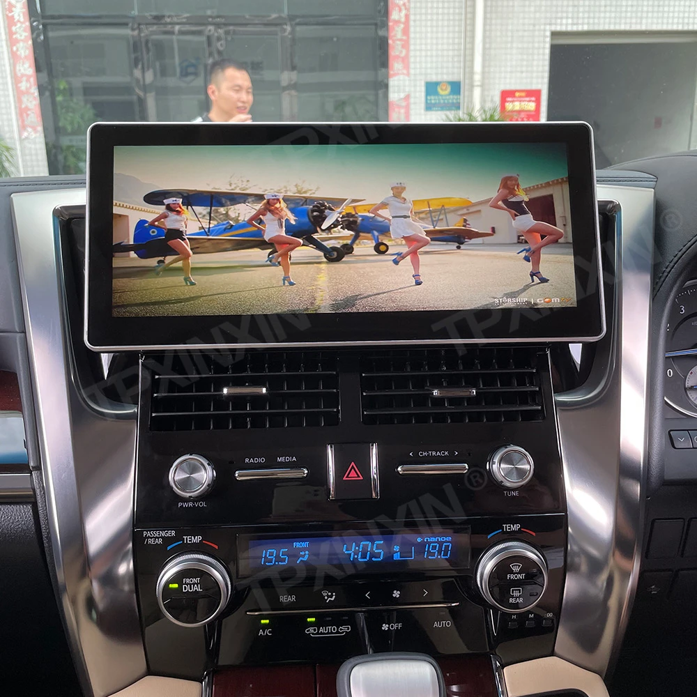 4 ГБ + 64 ГБ для Toyota Alphard 30 2015-2019 Android10 Автомобильный мультимедийный плеер GPS Навигация Аудио Стереоэкран Головное устройство автомагнитола 0