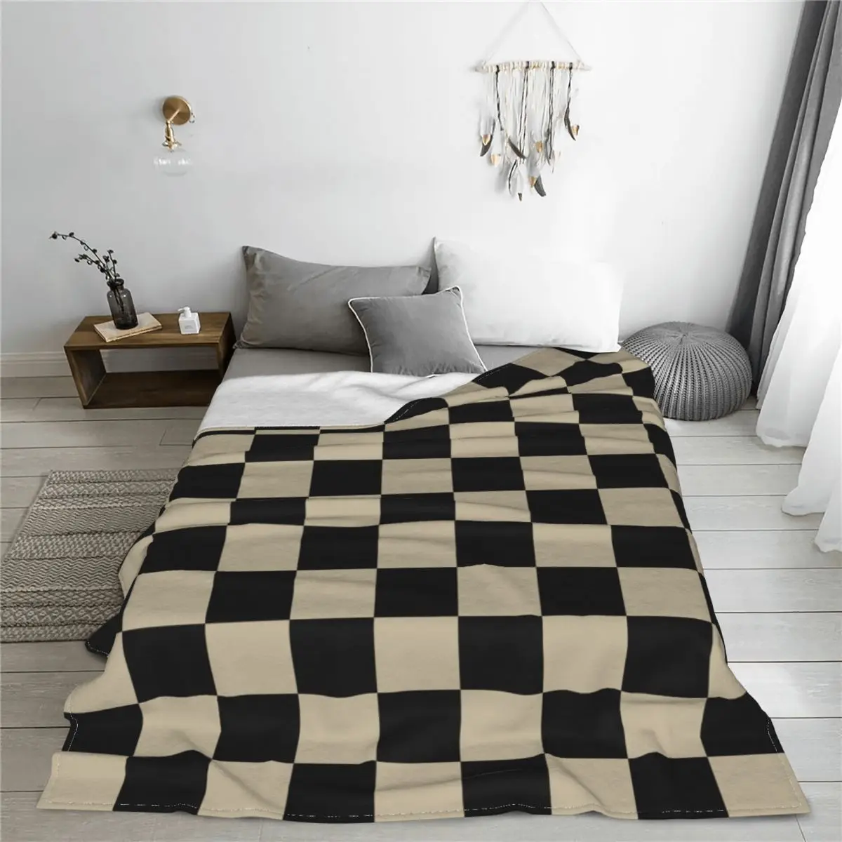 Одеяла в шахматном порядке, Фланелевое летнее многофункциональное мягкое одеяло для дома, уличные постельные принадлежности 2