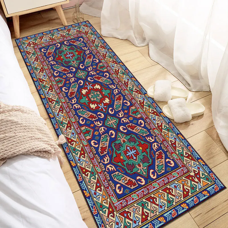 Фланелевый коврик для гостиной в персидском геометрическом этническом стиле, гостиная, прикроватный ковер для спальни, коврики для пола, коврики для спальни 0