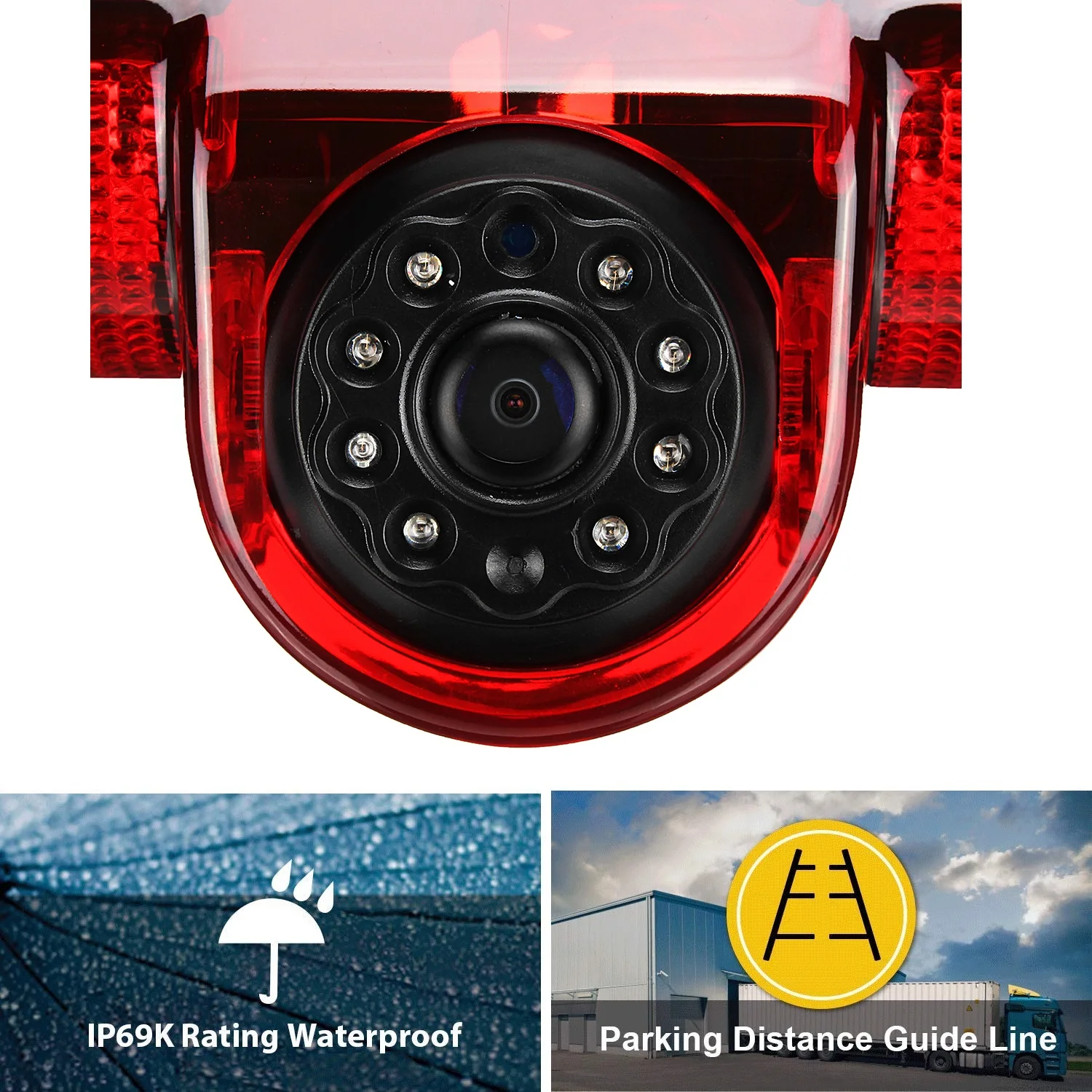 Камера заднего вида Misayaee E9 с разрешением HD 720P для Berlingo, Partner II, Citroen Berlingo Peugeot Partner 08-16 ночного видения 4