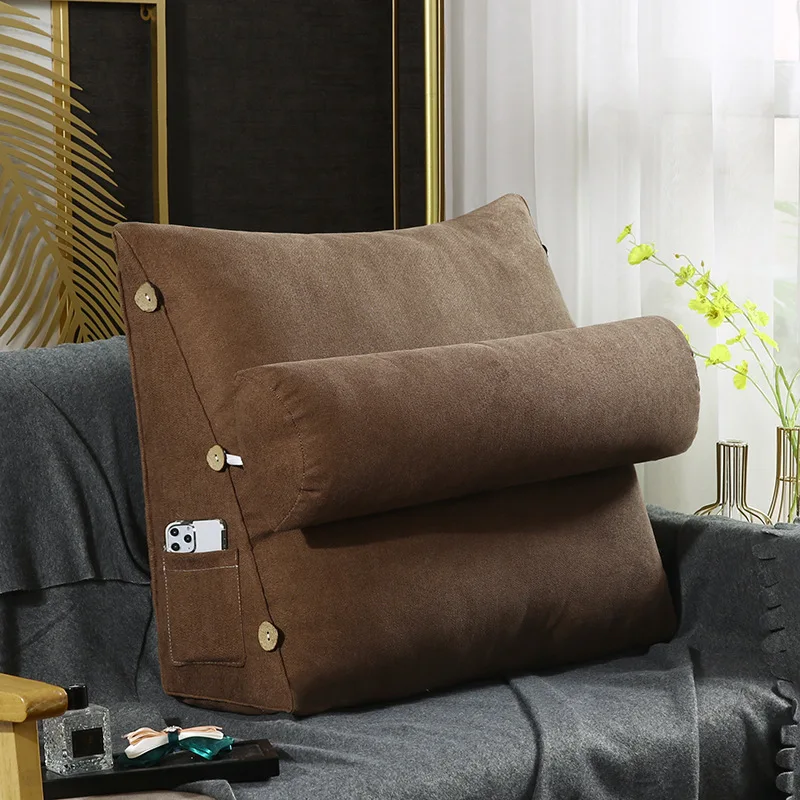 Подушка для чтения в виде ракушки, регулируемый Съемный шейный валик, Клиновидная опора для спины и подушка для домашнего декора 1