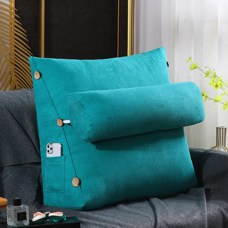 Подушка для чтения в виде ракушки, регулируемый Съемный шейный валик, Клиновидная опора для спины и подушка для домашнего декора 2