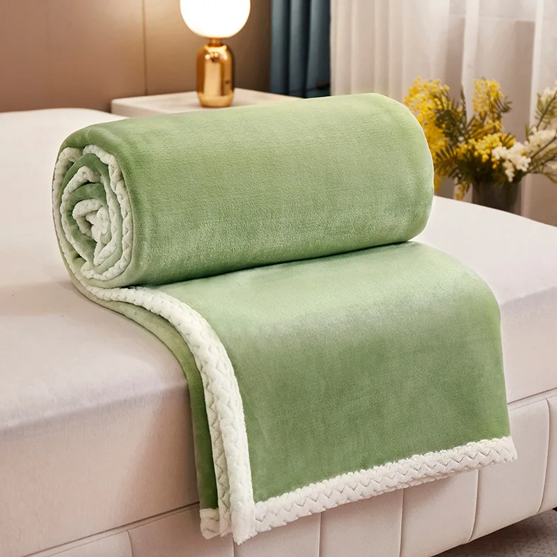 Одеяло из овечьего флиса с двойным покрытием из овечьего флиса, мягкое одеяло с ворсом Мальвы, покрывало для кровати, чехол для дивана, Покрывало для декора, одеяла 2