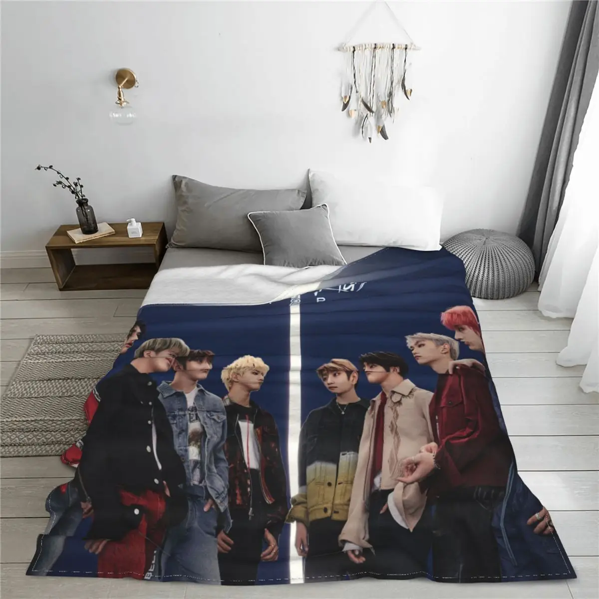 Одеяла Kpop Star Stray Kids, певец Idol, Фланелевое всесезонное Портативное Супер Теплое одеяло для кровати, уличное плюшевое тонкое одеяло 2