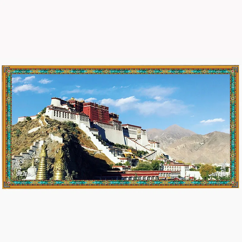 Тибетский гобелен для украшения дома, ковер большого размера, Настенная роспись, Тибетская шаль 4