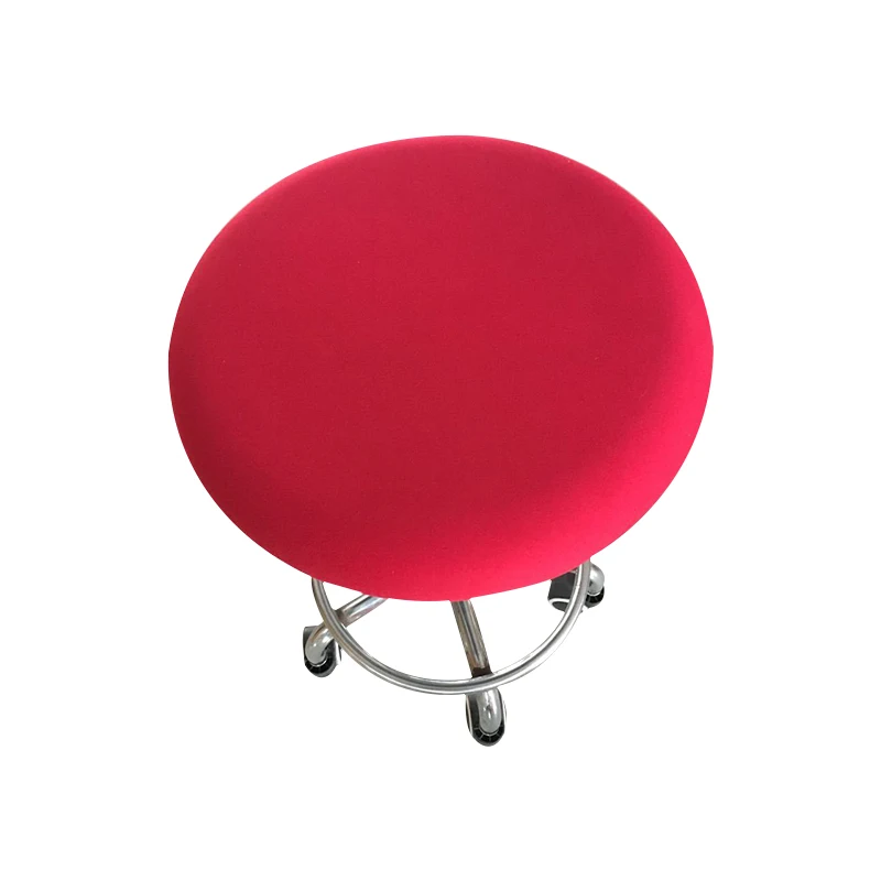 Эластичный круглый чехол для стула из спандекса, съемные эластичные чехлы для сидений, домашний эластичный чехол для кофейного стула, чехол для кухонного барного стула 3