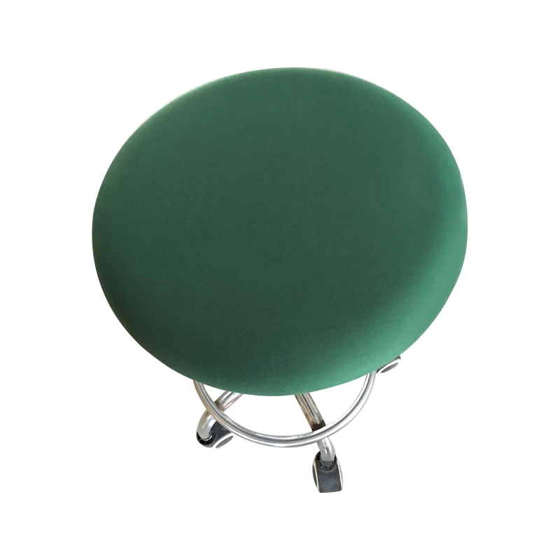 Эластичный круглый чехол для стула из спандекса, съемные эластичные чехлы для сидений, домашний эластичный чехол для кофейного стула, чехол для кухонного барного стула 5
