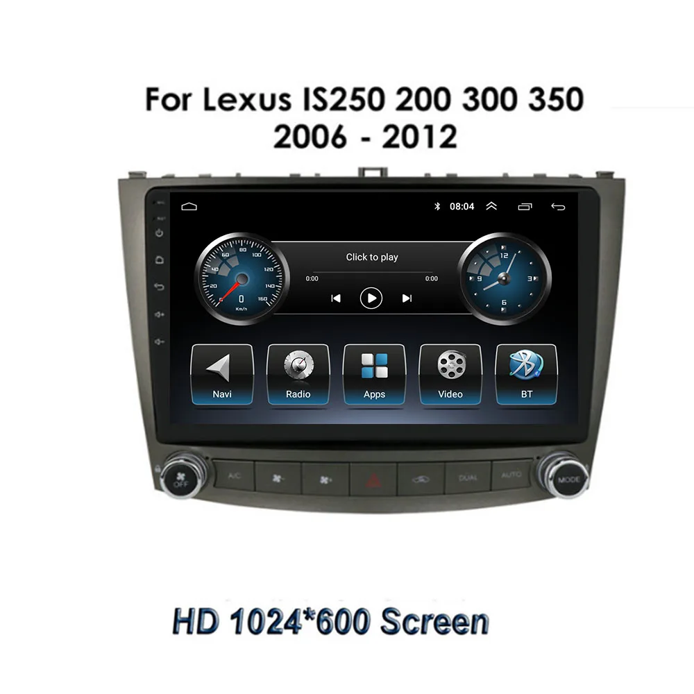 2 Din Android 12 Автомобильный Стерео Радио DVD GPS Мультимедийный Видеоплеер 5G WiFi DSP Carplay Для Lexus IS250 IS300 IS200 IS220 IS350 0