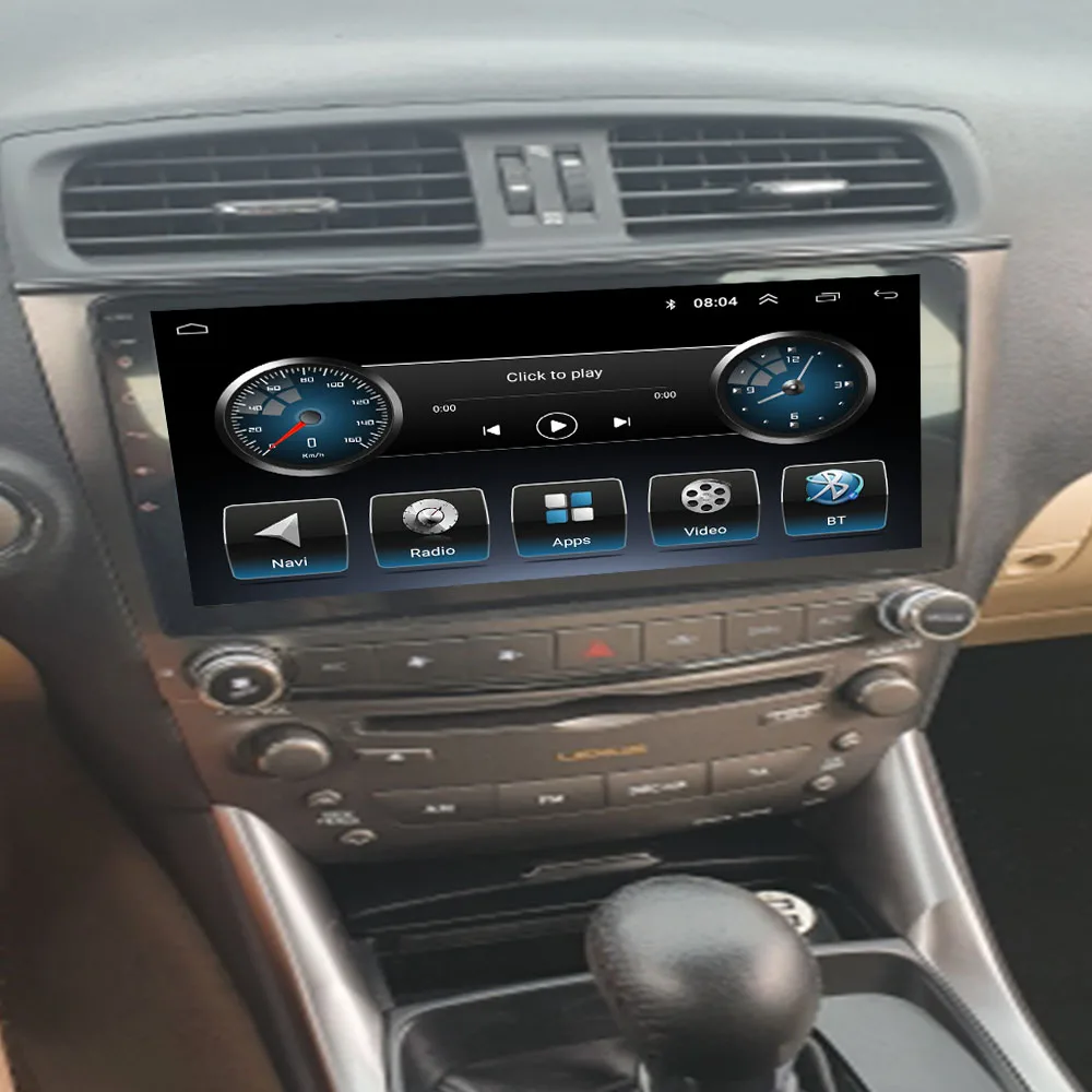 2 Din Android 12 Автомобильный Стерео Радио DVD GPS Мультимедийный Видеоплеер 5G WiFi DSP Carplay Для Lexus IS250 IS300 IS200 IS220 IS350 1