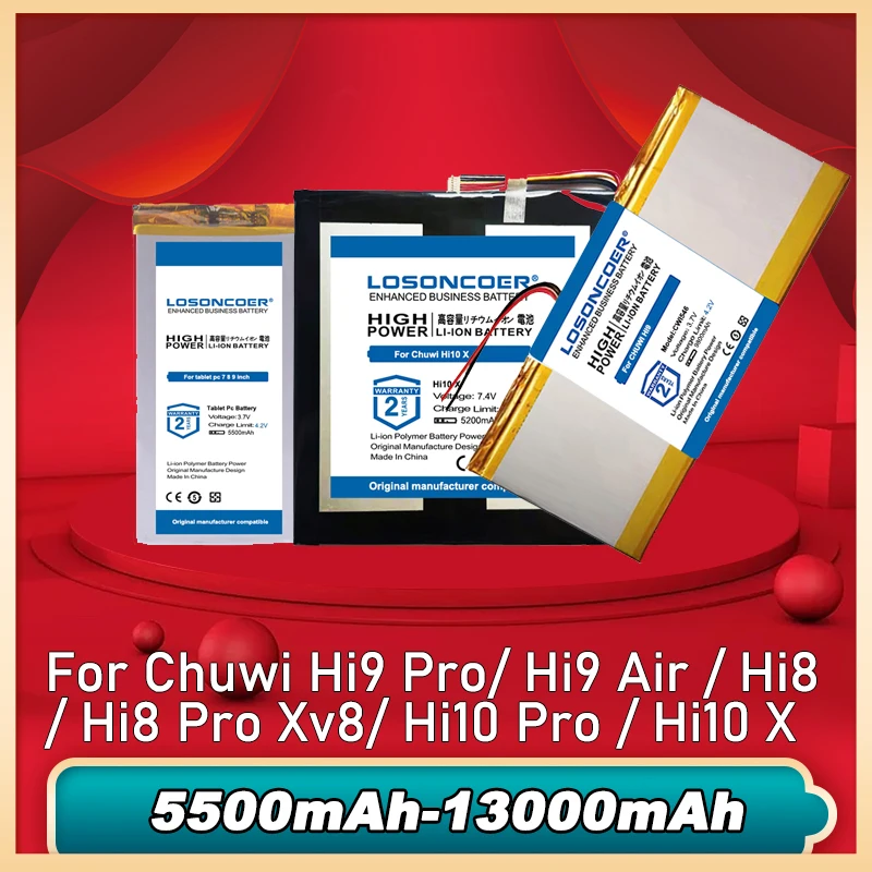 13000 мАч 5900 мАч Аккумулятор для Chuwi Hi9 Pro, Hi9 Air, Hi8/Hi8 Pro, Xv8 Для Ainol NOVO 7, Hi10 Pro, Hi10 X, Hi12 3 7 проводный 0