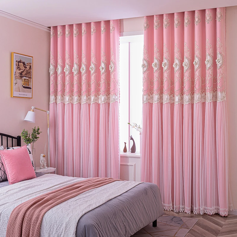 Роскошные Европейские шторы с рельефной вышивкой для гостиной, спальни, Современный Плавающий Двухслойный Затемняющий Серый оконный экран 4