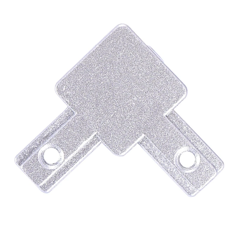 Соединитель углового кронштейна с 3-сторонним концом для алюминиевого экструзионного профиля с Т-образным пазом серии 2020 (упаковка из 16 штук с винтами) 0