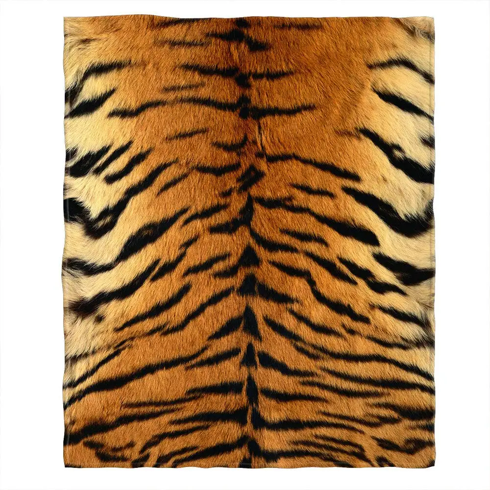 Реалистичные одеяла из тигровой шкуры, Фланелевый текстильный декор, шкура животного, Портативные теплые одеяла для кровати, коврик с принтом королевских животных. 3