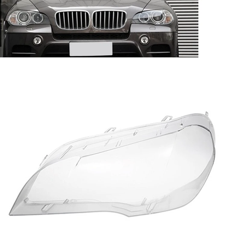 Замена прозрачной крышки объектива фары головного света автомобиля, крышка корпуса лампы для BMW X5 E70 2008-2013 Слева 2