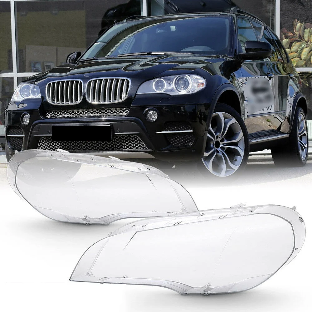 Замена прозрачной крышки объектива фары головного света автомобиля, крышка корпуса лампы для BMW X5 E70 2008-2013 Слева 5
