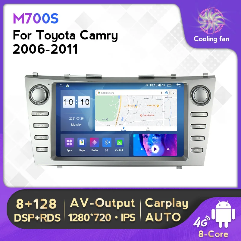 FYT 7862S Android 12 Автомобильный Радио Мультимедийный Плеер Для Toyota Camry 40 2006-2011 Беспроводной Carplay 4G Lte DSP RDS Аудио WIFI BT SWC 0