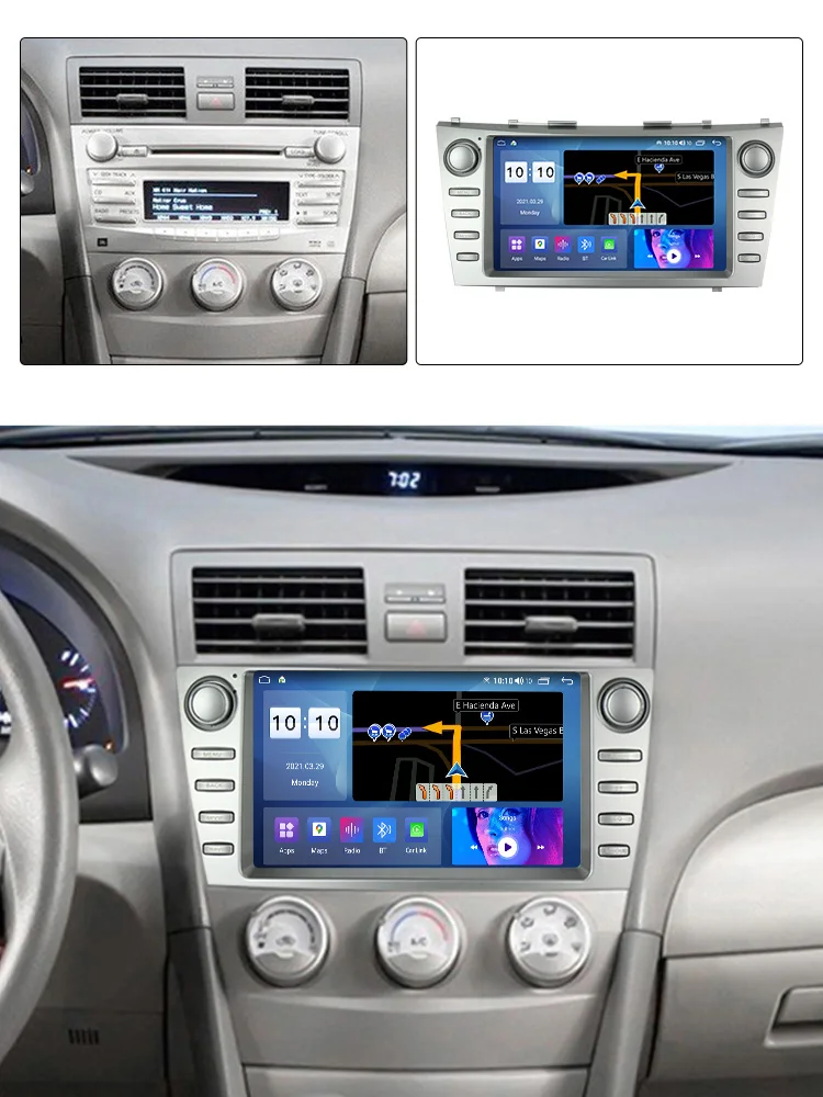 FYT 7862S Android 12 Автомобильный Радио Мультимедийный Плеер Для Toyota Camry 40 2006-2011 Беспроводной Carplay 4G Lte DSP RDS Аудио WIFI BT SWC 1