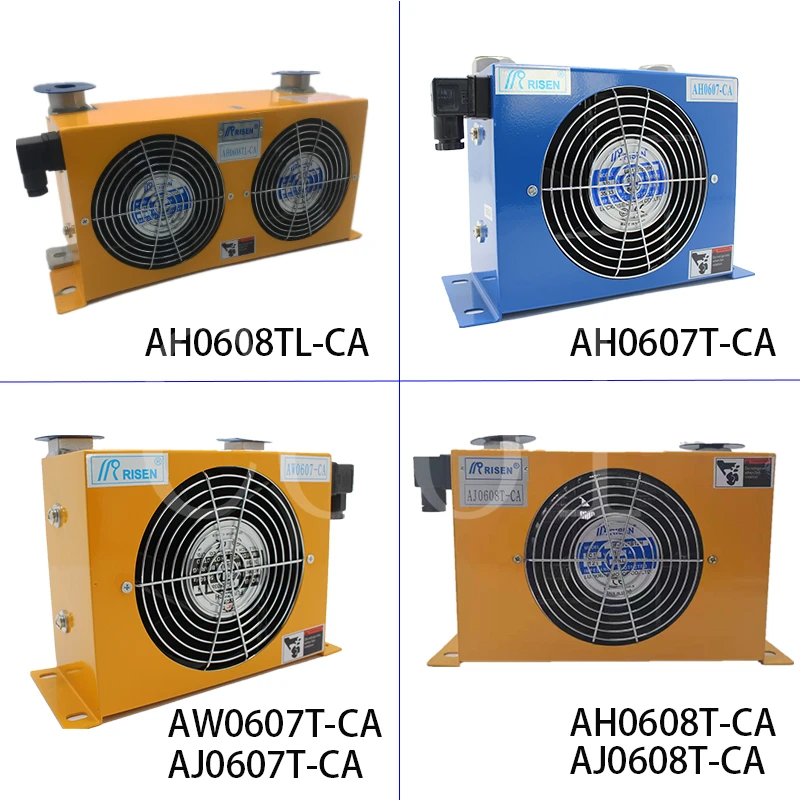 Радиатор воздушного охлаждения гидравлического масла AL404T-CA Гидравлический Воздухоохладитель 110V 220V 380V 12V 24V 1.2KW Расход 10Л/мин 3